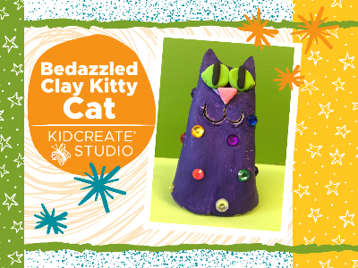 Bedazzled Clay Kitty Cat Workshop (4-9 Years)