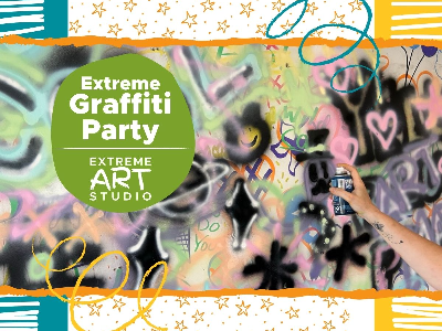 Kidcreate Studio - Eden Prairie. Extreme Graffiti Party Workshop (5-12 Years)